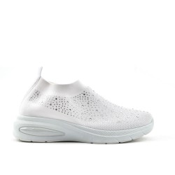 Basket femme en textile sans lacets