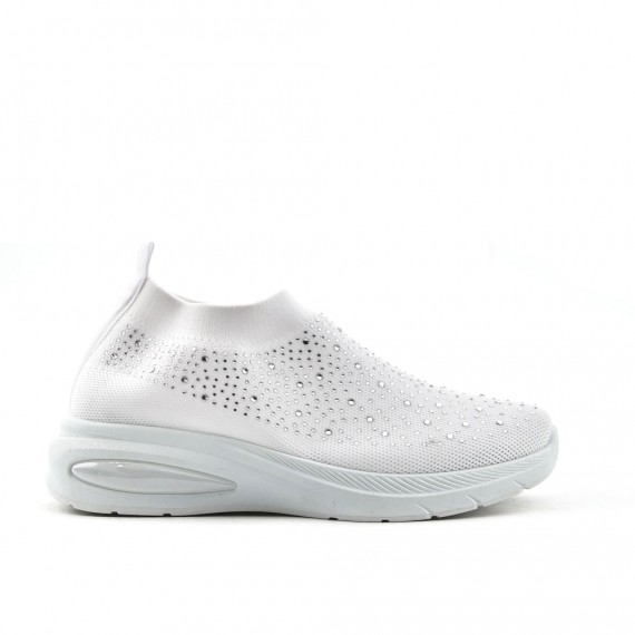 Basket femme en textile sans lacets