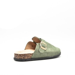 Mule noire décoré en métal doré