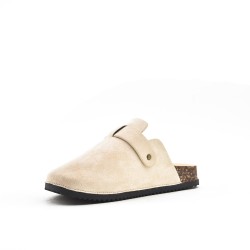 Mule noire décoré en métal doré