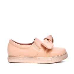 Tennis fille rose à nœud 