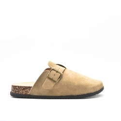 Mule noire décoré en métal doré