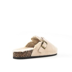 Mule noire décoré en métal doré