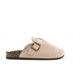 Mule noire décoré en métal doré