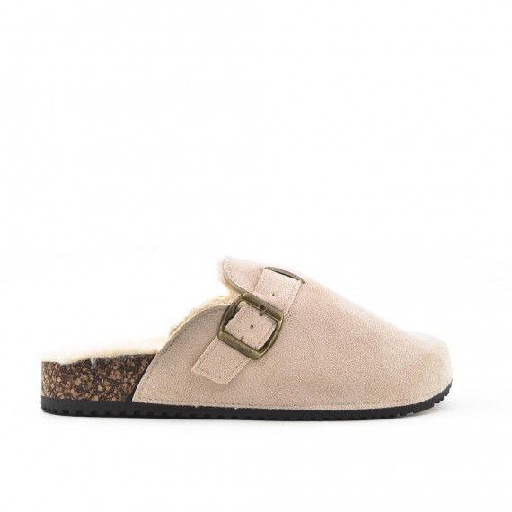 Mule noire décoré en métal doré