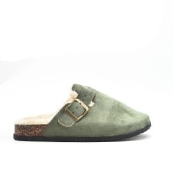 Mule noire décoré en métal doré