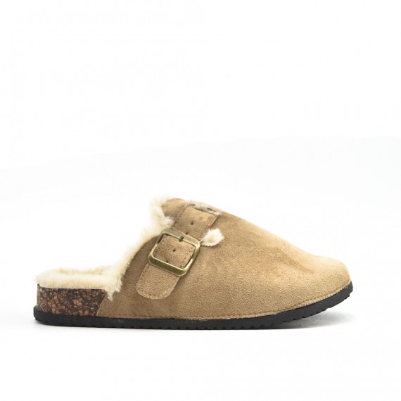 Mule noire décoré en métal doré