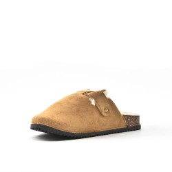 Mule noire décoré en métal doré