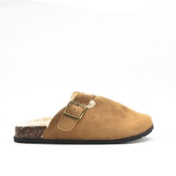 Mule noire décoré en métal doré