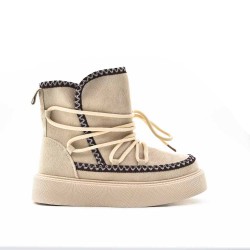 Botines clásicos de pelo para mujer.