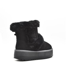 Bottines en simili daim pour femme