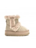 Women's classic fur ankle boots