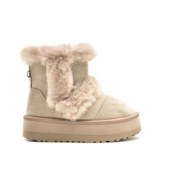 Women's classic fur ankle boots