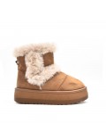 Women's classic fur ankle boots