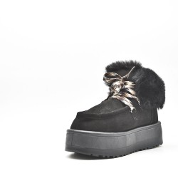 Botines clásicos de pelo para mujer.