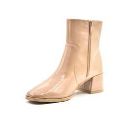 Bottines style santiag en simili cuir