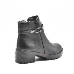 Bottines style santiag en simili cuir