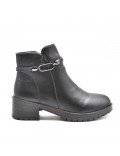 Bottines style santiag en simili cuir