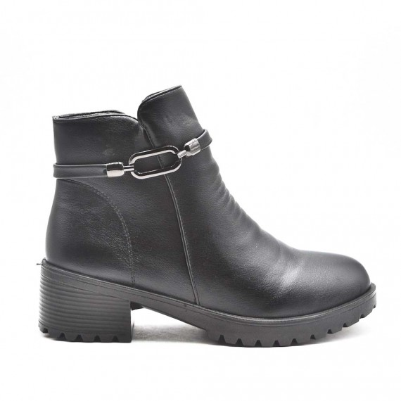 Bottines style santiag en simili cuir