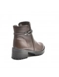 Bottines style santiag en simili cuir