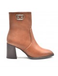 Bottines style santiag en simili cuir