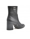 Bottines style santiag en simili cuir