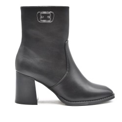 Bottines style santiag en simili cuir