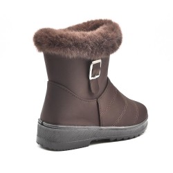 Botines clásicos de pelo para mujer.