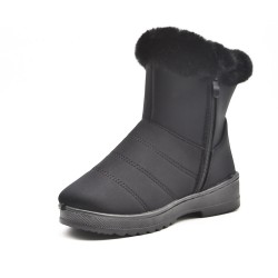 Botines clásicos de pelo para mujer.