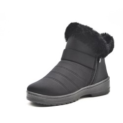 Botines clásicos de pelo para mujer.