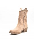 Ankle boot in faux suede