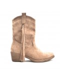 Ankle boot in faux suede