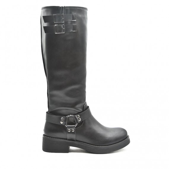 Bottines en simili cuir pour femme