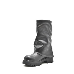 Botines de tobillo de piel sintética para mujer