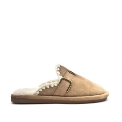 Women's mocassin in faux suede 