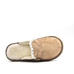 Women's mocassin in faux suede 