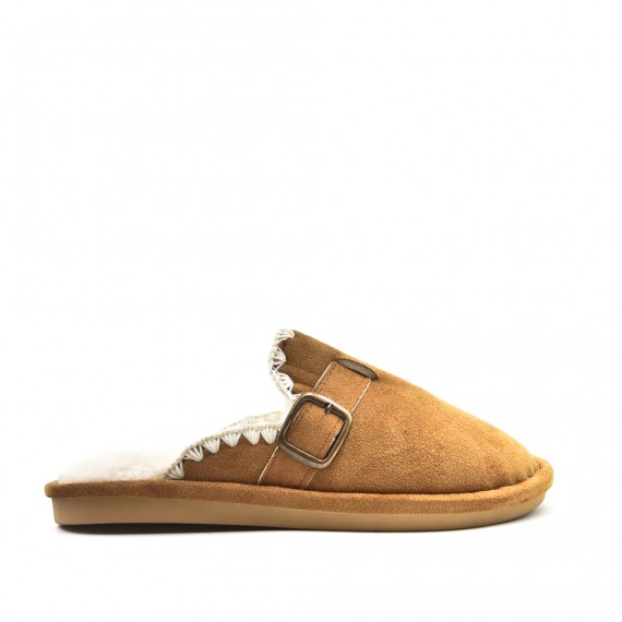 Women's mocassin in faux suede 