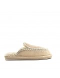 Pantuflas con detalle blanco