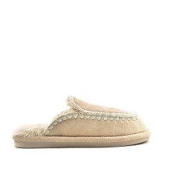 Pantuflas con detalle blanco
