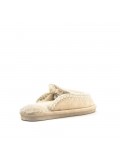 Pantuflas con detalle blanco