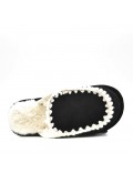 Pantuflas con detalle blanco