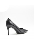 Escarpin en simili cuir à talon 