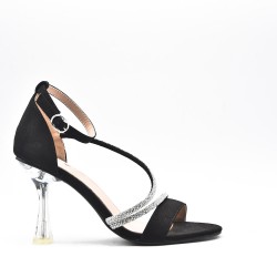 Pumps adorned with rhinestones