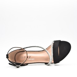 Pumps adorned with rhinestones