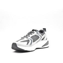 Mix-material sneakers with laces