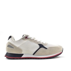 Zapatilla de material mixto con cordones