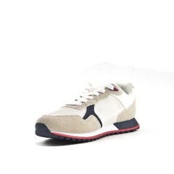 Zapatilla de material mixto con cordones