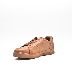 Zapatilla de material mixto con cordones