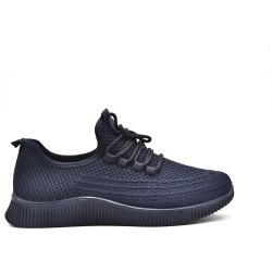 Basket en textile extensible avec lacets