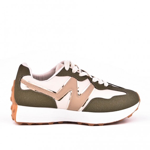 Basket mix matière à lacet